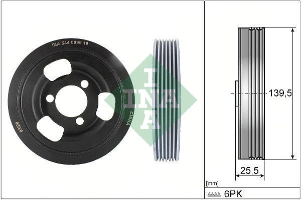 Belt Pulley, crankshaft